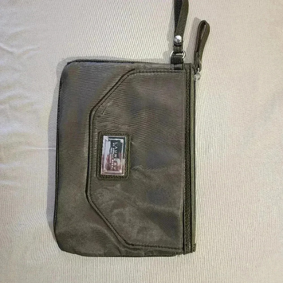 Laundry By Shelli Segal Handbags - Laundry by Shelli Segal Muted Olive Green Nylon Wristlet